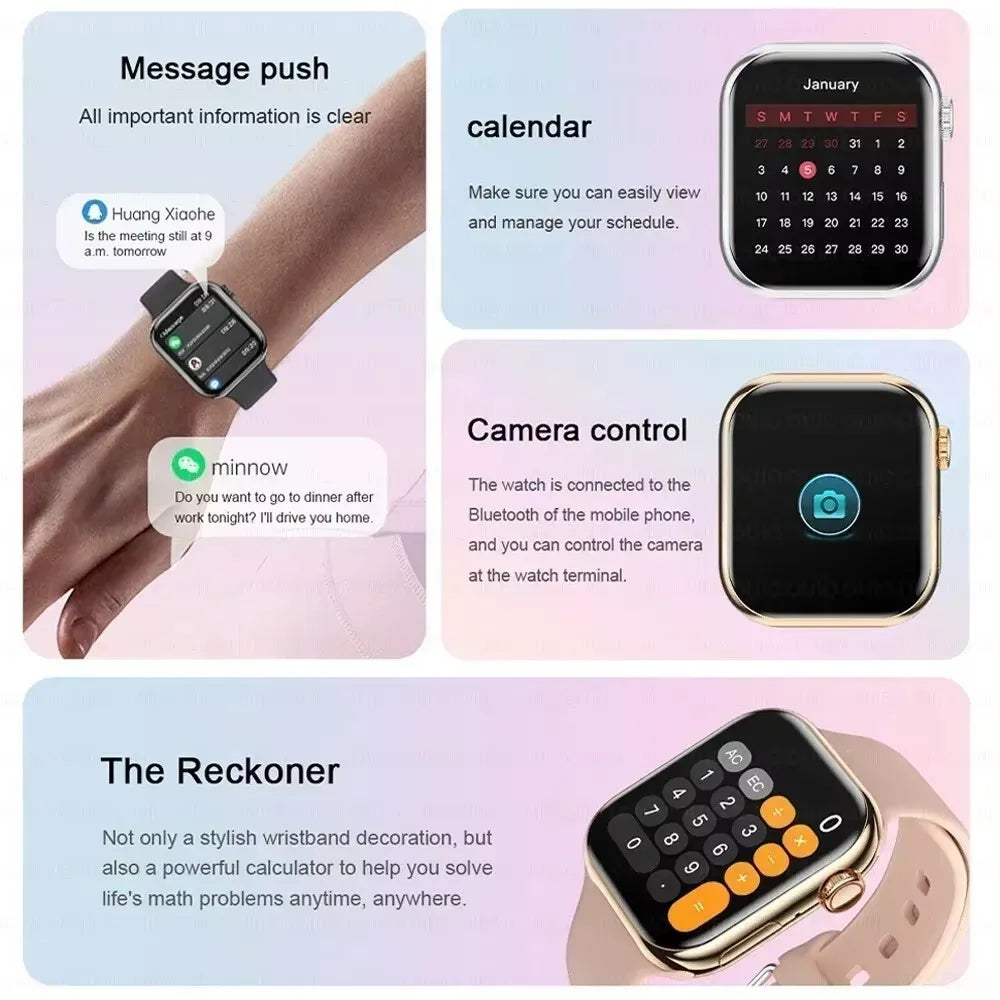 New GPS Smart Watch Series 10 For Apple Watch 10 Memory Music Video Bluetooth Call Waterproof NFC Smartwatch For Android IOS