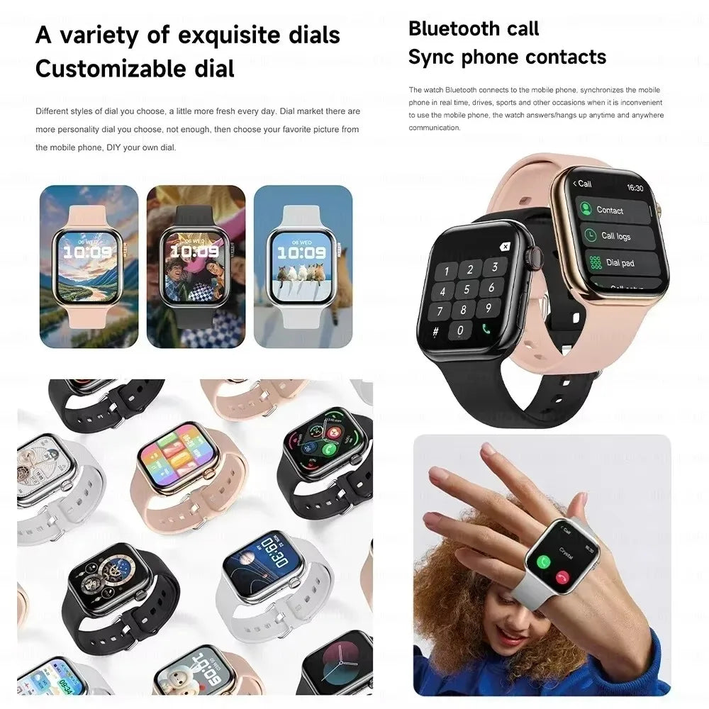 New GPS Smart Watch Series 10 For Apple Watch 10 Memory Music Video Bluetooth Call Waterproof NFC Smartwatch For Android IOS