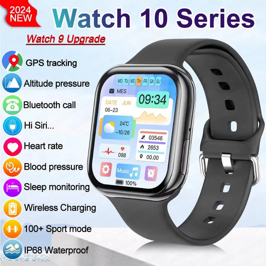 New GPS Smart Watch Series 10 For Apple Watch 10 Memory Music Video Bluetooth Call Waterproof NFC Smartwatch For Android IOS