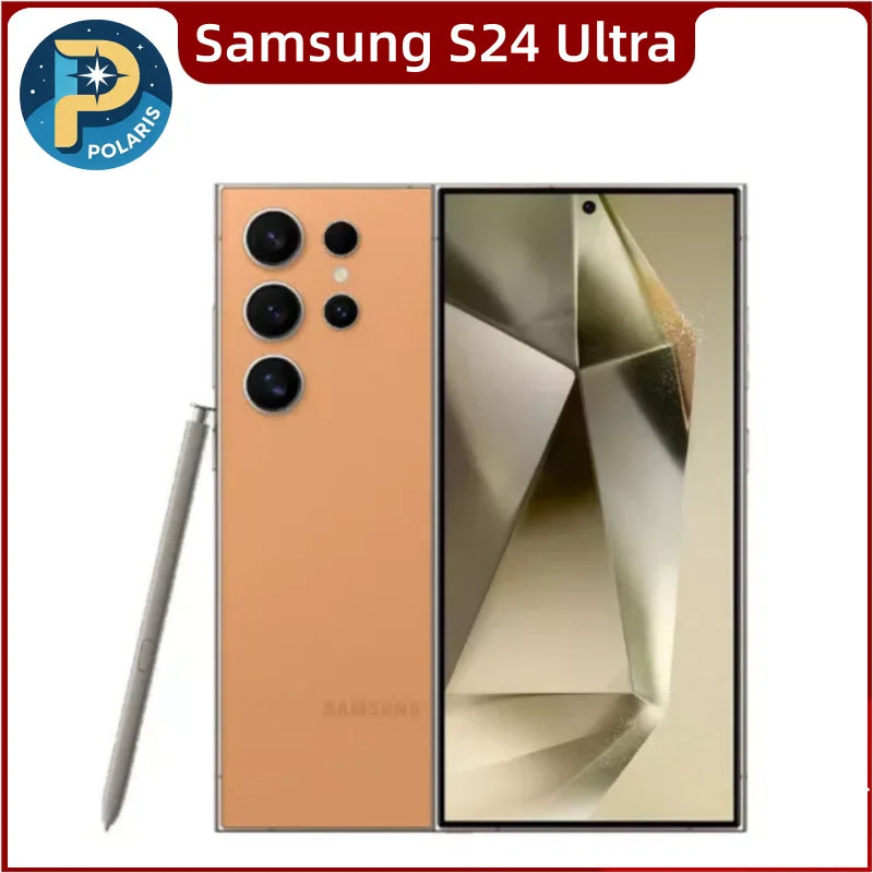 Original Samsung Galaxy S24 Ultra 5G S928U1 S928B S928N S9280 12GB+256GB/512GB/1TB ROM Unlocked AI Smart Phone Virtually New