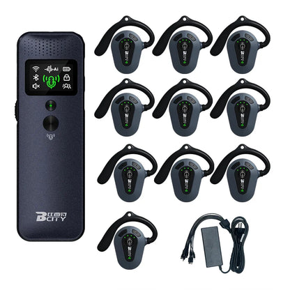 Wireless Tour Guide System 1 Transmitter + 20 Receivers With Charger For Travel Agency Museum Teaching Tour Church