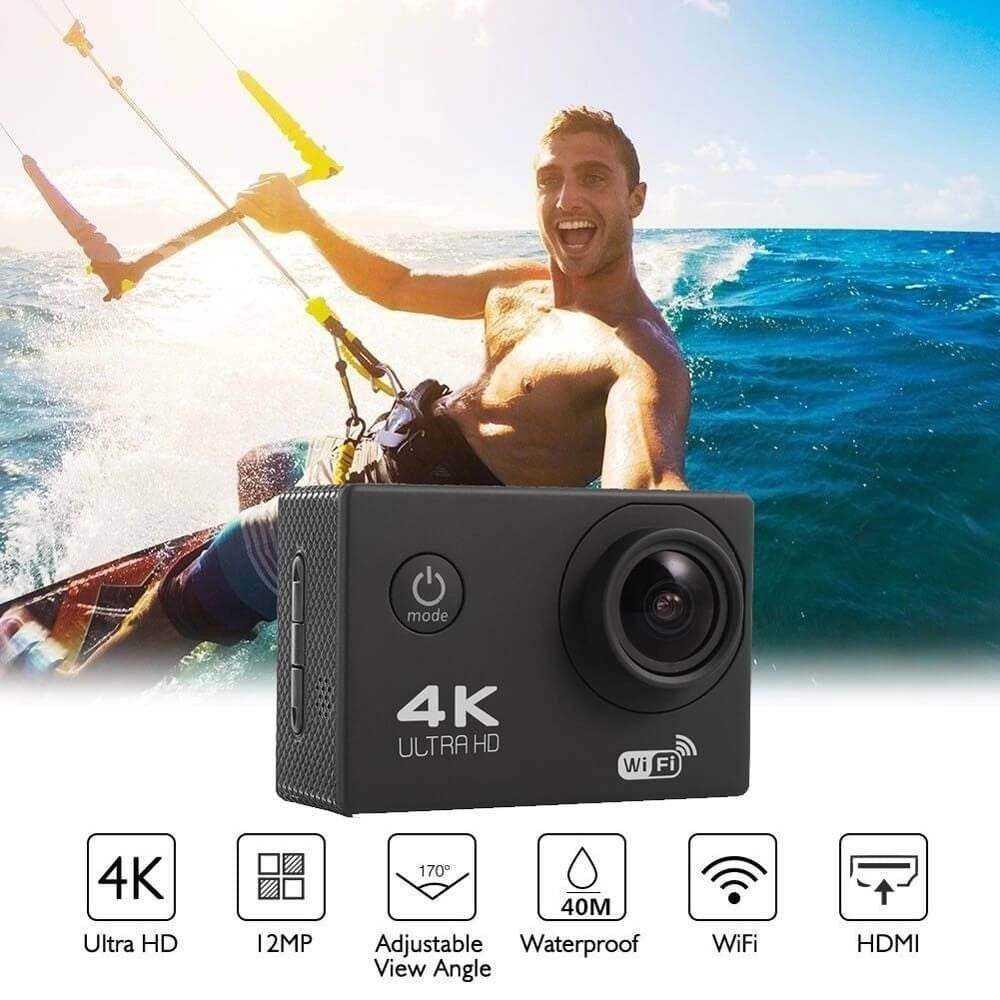 NNEDSZ BDI New Action Camera 4K wifi sports DV Cam Blue