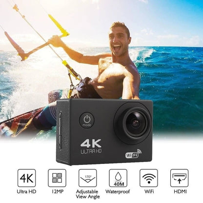 NNEDSZ BDI New Action Camera 4K wifi sports DV Cam Blue