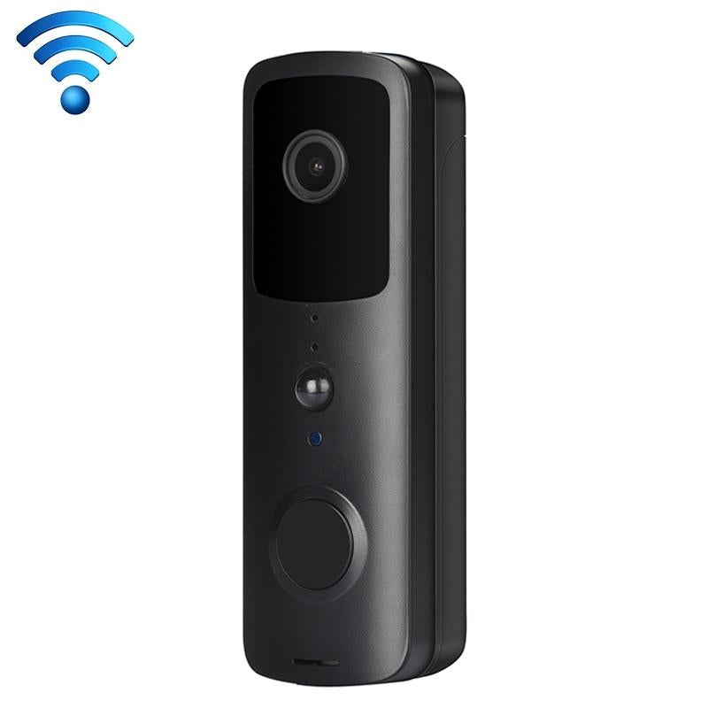 NNEDSZ Smart Wifi Video Doorbell With Two-Way Intercom & Night Vision - Black