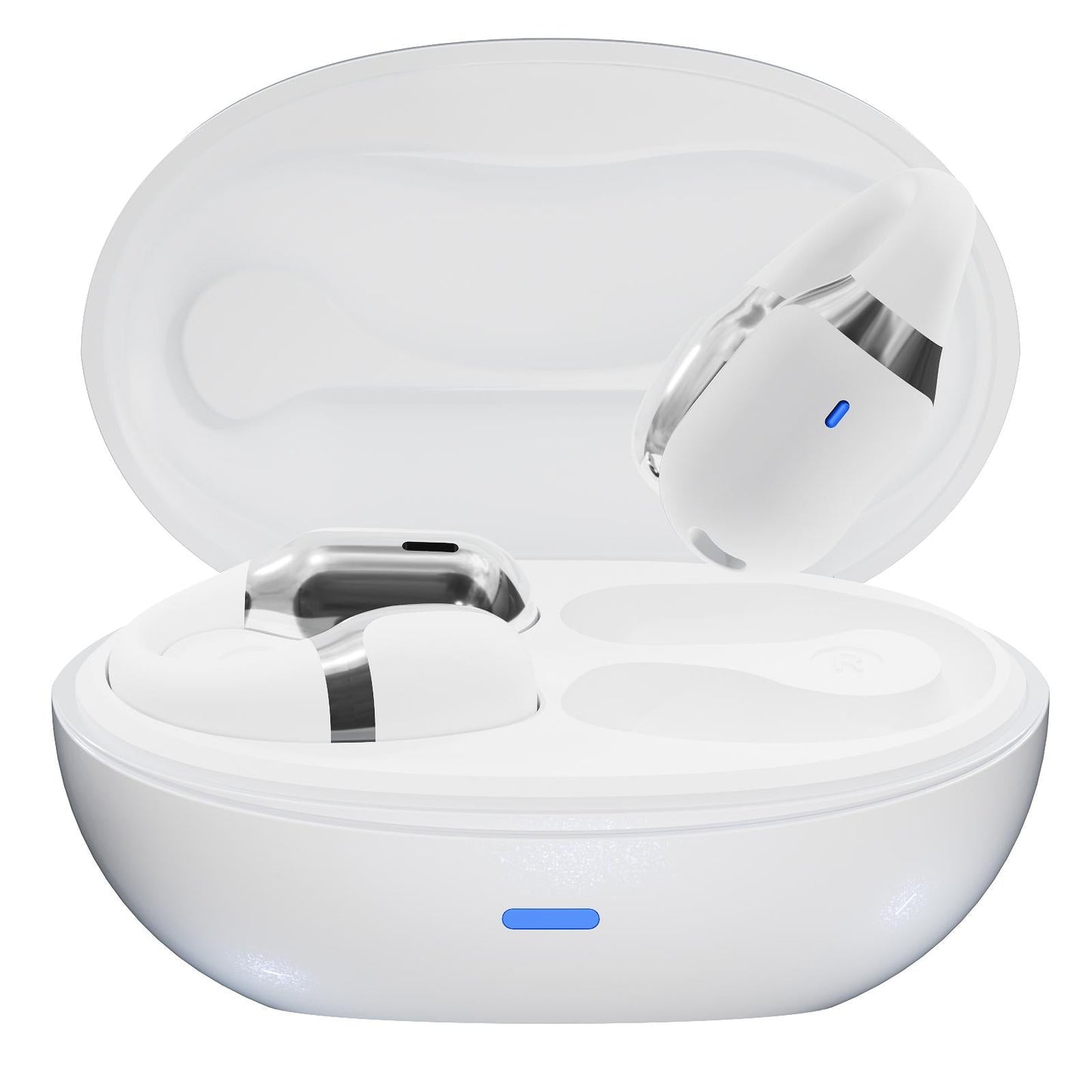 NNEDSZ Wireless Sports Bluetooth Earphones With Air Conduction - F16 Tws - White