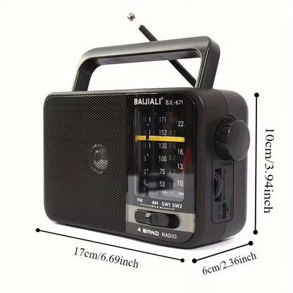 NNETM Portable AM/FM/SW Radio with Voice Recorder